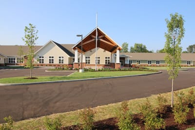 Exterior view of Hudson Springs Nursing & Rehab facility