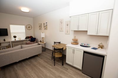 Interior view of a cozy resident living area