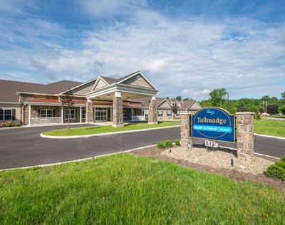 Exterior view of Tallmadge Health and Rehab Center