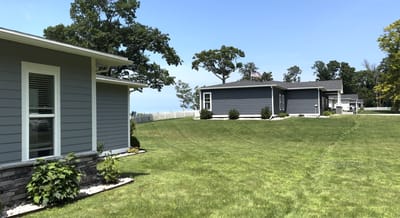 Beautiful outdoor view of Lake Michigan Senior Living facilities