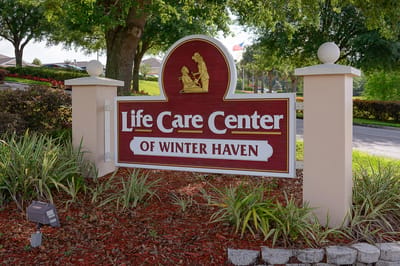 Exterior sign of Life Care Center of Winter Haven
