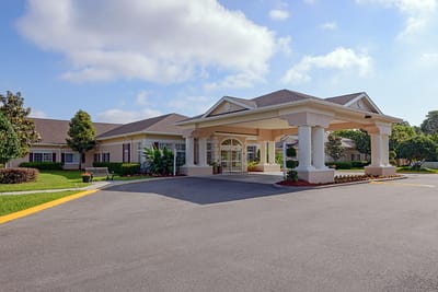 Front exterior view of the Life Care Center building