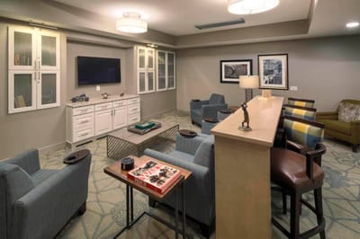 Cozy common area with seating and decor