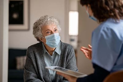 Lorien Bulle Rock, Nursing Home in Havre De Grace, MD — Conversation between a senior resident and staff member