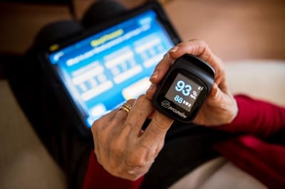 Lorien Bulle Rock, Nursing Home in Havre De Grace, MD — Person checking oxygen levels with a pulse oximeter