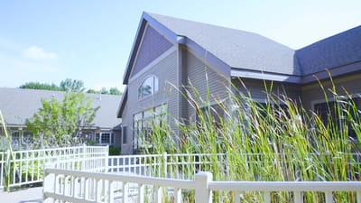 Exterior view of Medilodge of Holland with landscaping