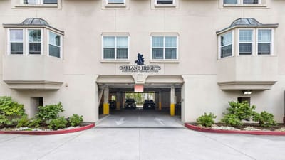 Building entrance of Oakland Heights Nursing and Rehabilitation