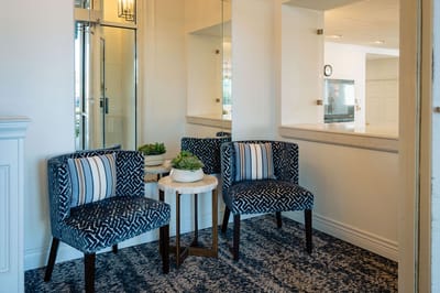 Cozy seating area within the facility