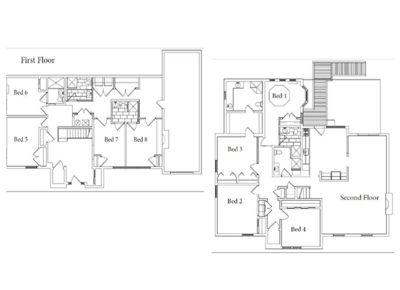 Architectural floor plan of the facility