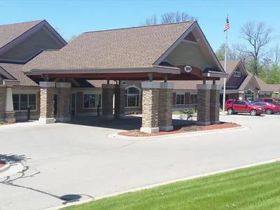 Exterior view of Medilodge of Okemos entrance