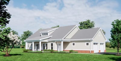 Exterior view of a residential-style nursing home building.