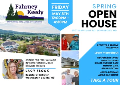 Open house event with guests and activities