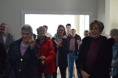 Residents enjoying a gathering in a common area.