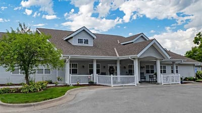 Exterior view of Amelia Senior Living facility