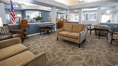 Interior common area with seating and decor