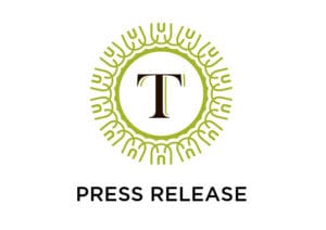 Logo with circular design and letter T