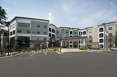 Exterior view of Allegro Harrington Park building