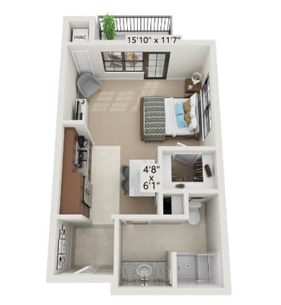 Architectural floor plan of a layout