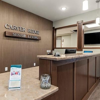 Reception area at Carver Ridge Senior Living