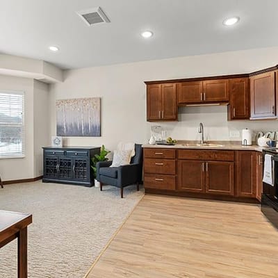Bright and inviting interior of a living space