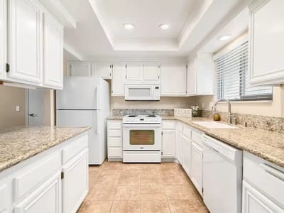 Modern kitchen in a senior living facility