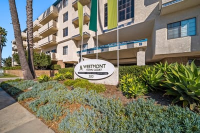 Exterior view of Westmont Town Court sign and building