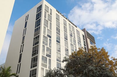Exterior view of The Plaza at ParkSquare building
