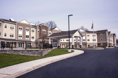 Exterior view of Braemar at Montebello nursing home