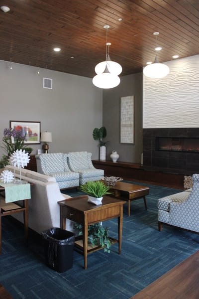 Cozy common area with seating and decor