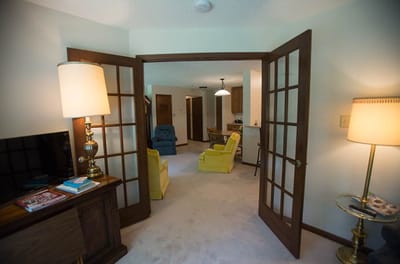 Interior view of a cozy resident living space