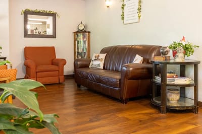 Cozy interior living area with comfortable furniture