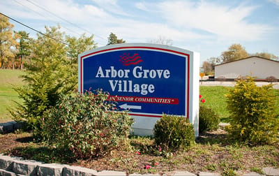 Facility sign for Arbor Grove Village