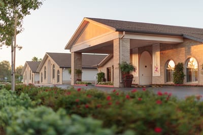 Exterior view of the Arlington Gardens Care Center