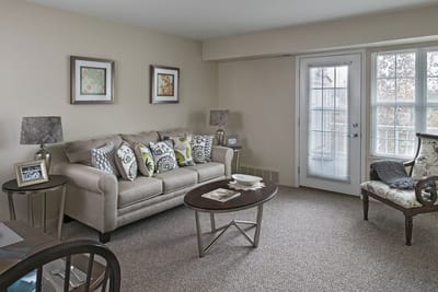 Cozy common area with comfortable seating and decor