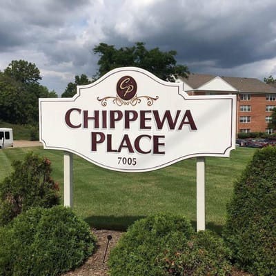 Sign for Chippewa Place facility
