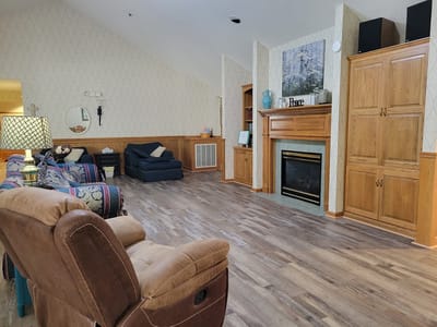 A cozy common area with comfortable seating
