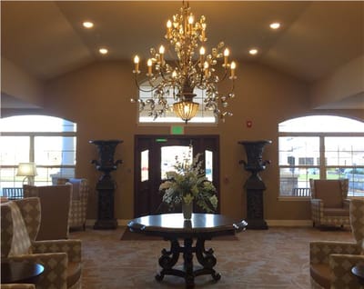 Bright common area with elegant furnishings