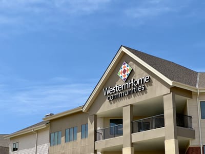 Exterior view of the Western Home Communities building