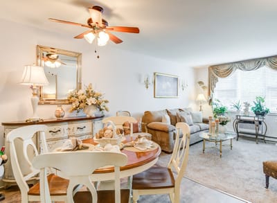 Bright interior of a welcoming common area