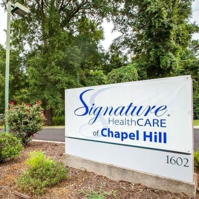 Signage for Signature HealthCARE of Chapel Hill