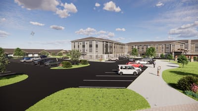 Exterior view of The Brant at Oswego Senior Living