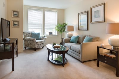 Cozy interior living area with comfortable seating