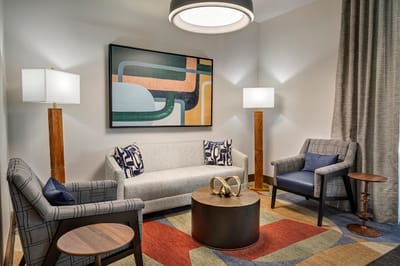 Cozy common area with comfortable seating