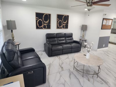 Interior common area with seating and decor