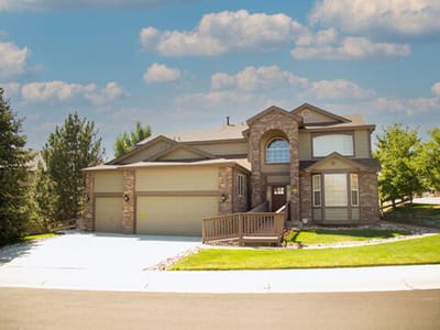 Exterior view of a large assisted living facility