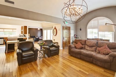 Comfortable common area with seating and natural lighting