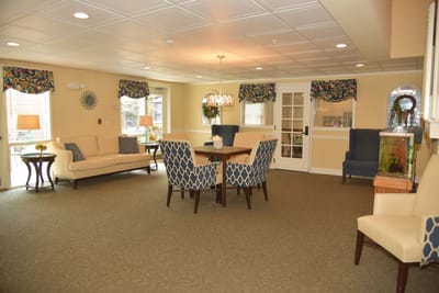 Interior common area with seating and decor