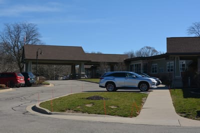 Exterior view of The Cortland Riverside Gardens