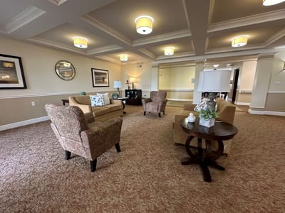 Cozy lounge area with comfortable seating