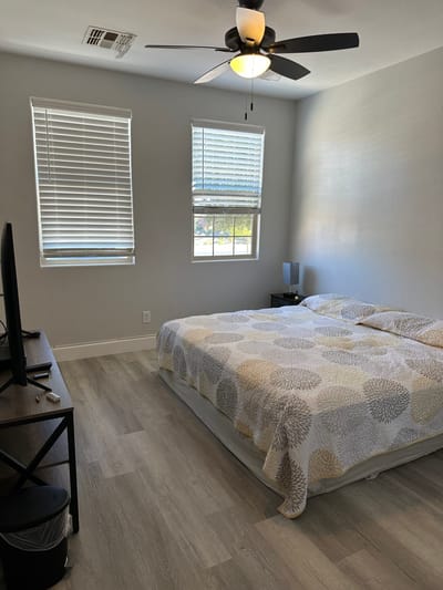 Interior view of a private resident room